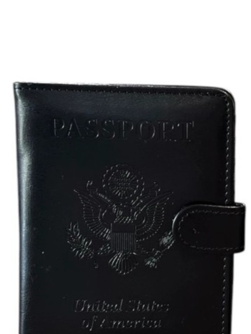 Embossed Black Passport and Wallet Holder